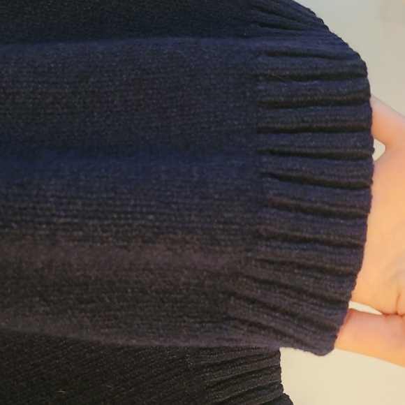 EUC Wool and Cotton Navy Ermenegildo Zenga Sweater - Picture 6 of 12